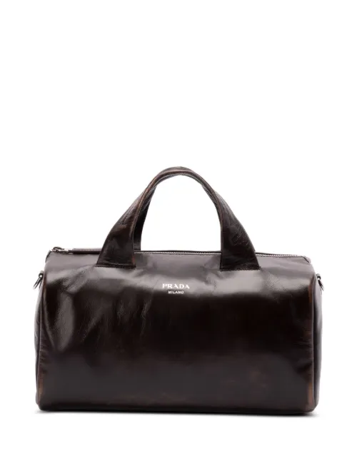 Prada sac à main en cuir - Marron - Prada - Modalova