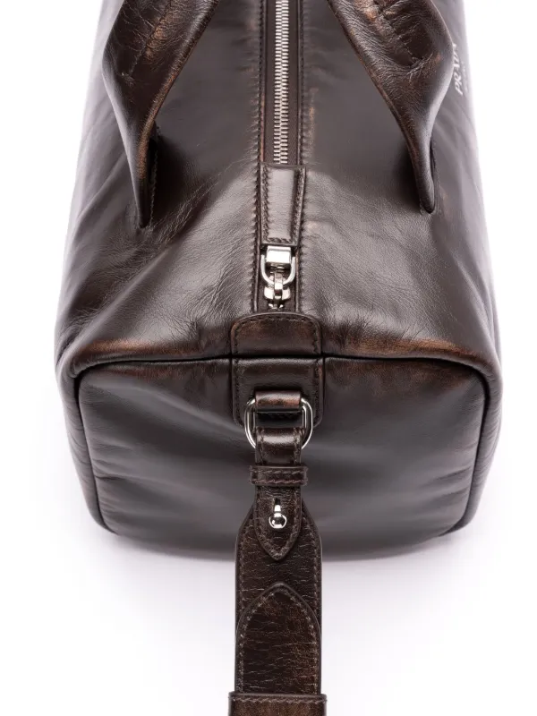 24SS】新作 Re-Nylon xレザー トラベルバッグ ◇プラダ◇人気
