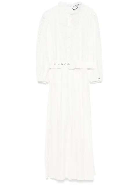 NISSA vestido midi con detalle de encaje