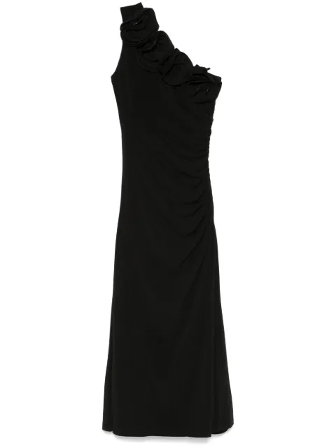 NISSA floral-appliqué maxi dress