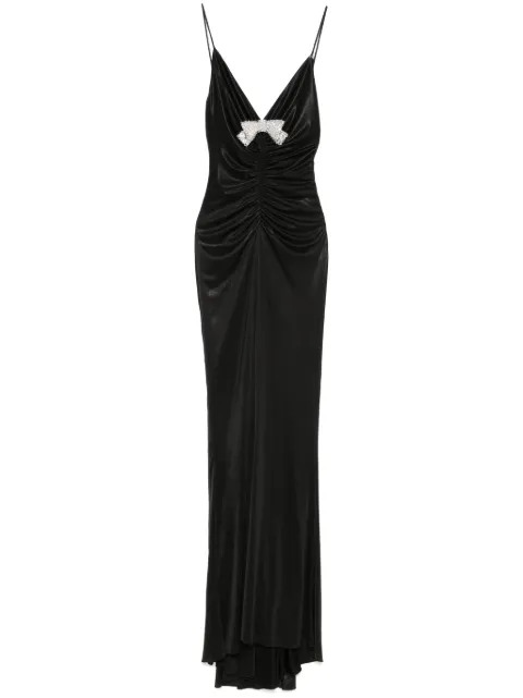 NISSA Vestido longo com detalhe de laço