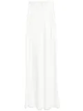 NISSA satin maxi skirt - White