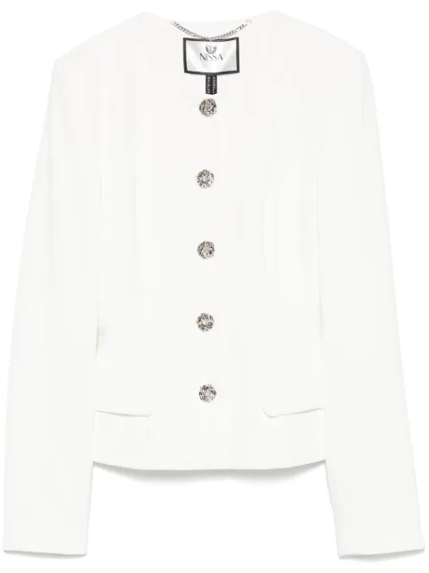 NISSA floral-buttons blazer