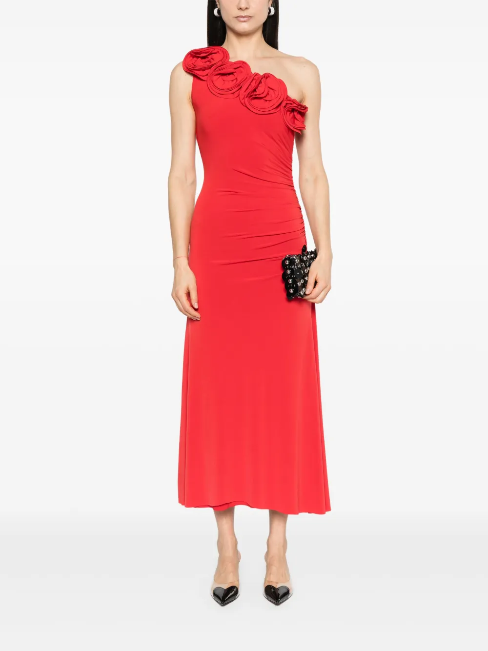 NISSA Tulen maxi-jurk - Rood