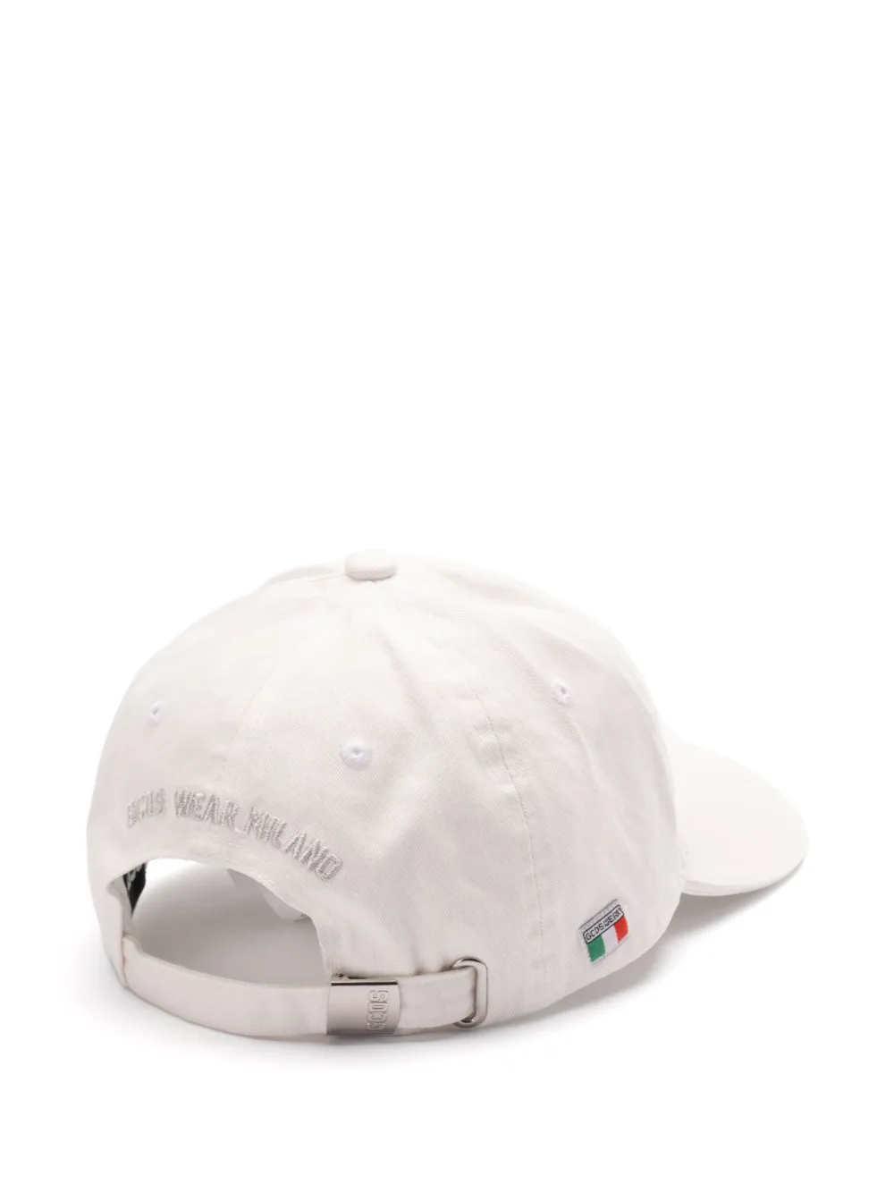 GCDS logo-embroidered cap - Wit