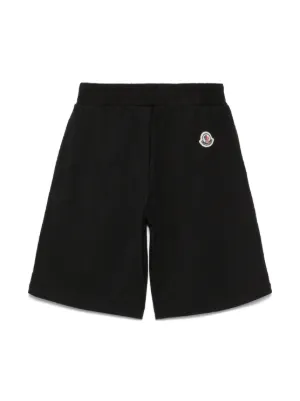 キッズその他 MONCLER KIDS Girls Logo Patch Twill Shorts Black 24675973_54797179_1000.jpg