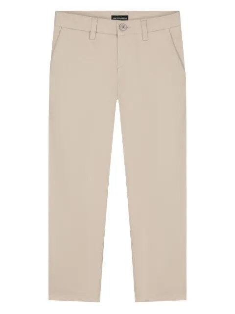 Emporio Armani Kids pantalones chinos con logo bordado
