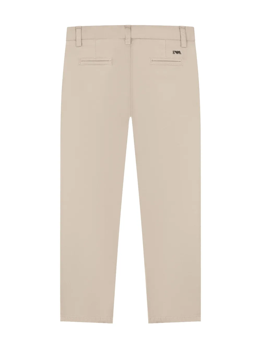 Emporio Armani Kids Chino met geborduurd logo Beige