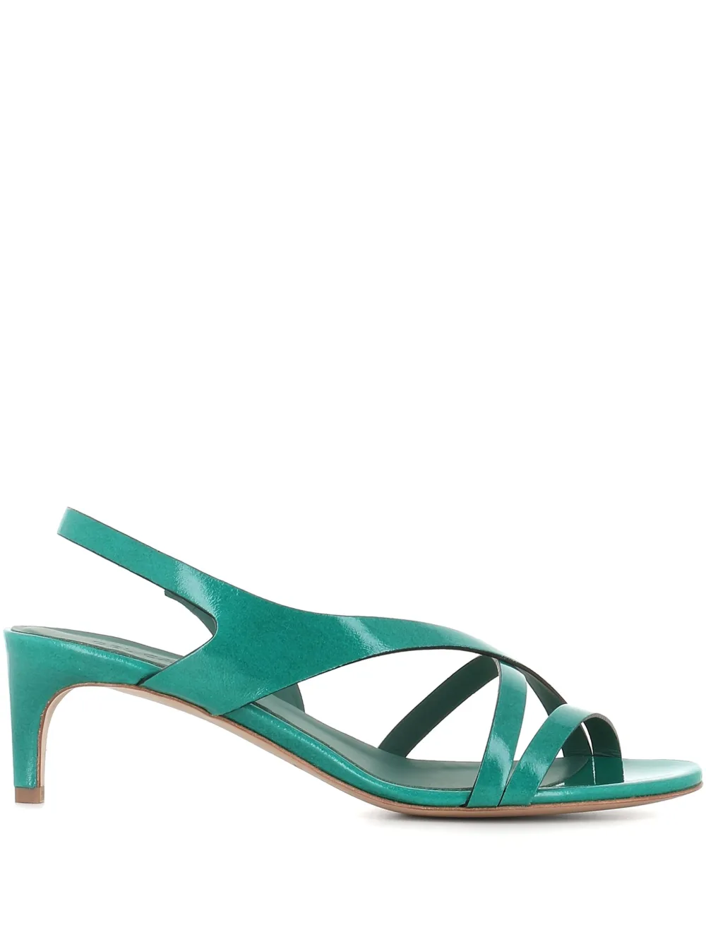 Del Carlo Slingback sandalen Groen