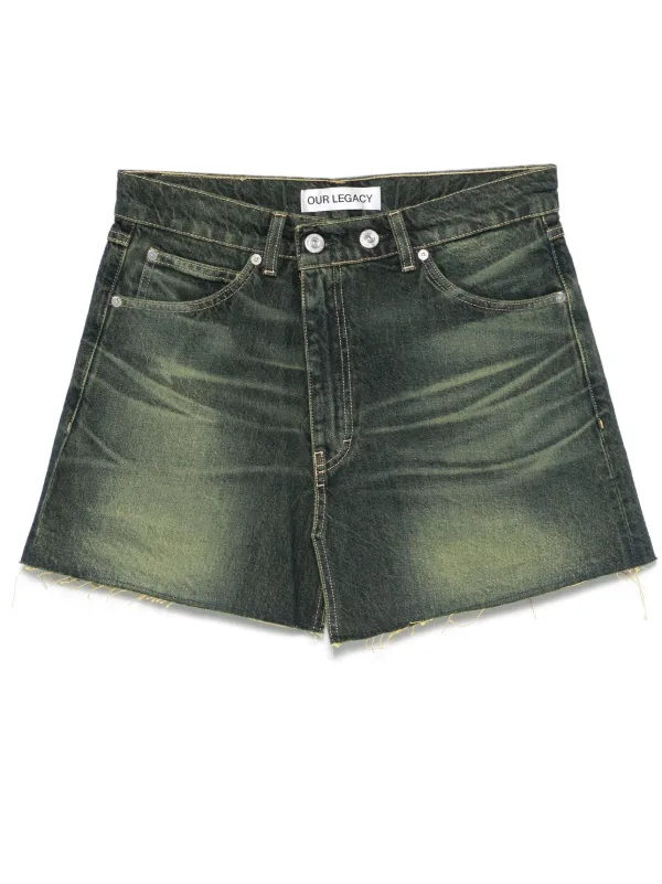 OUR LEGACY Cover Mini Skirt in Blue