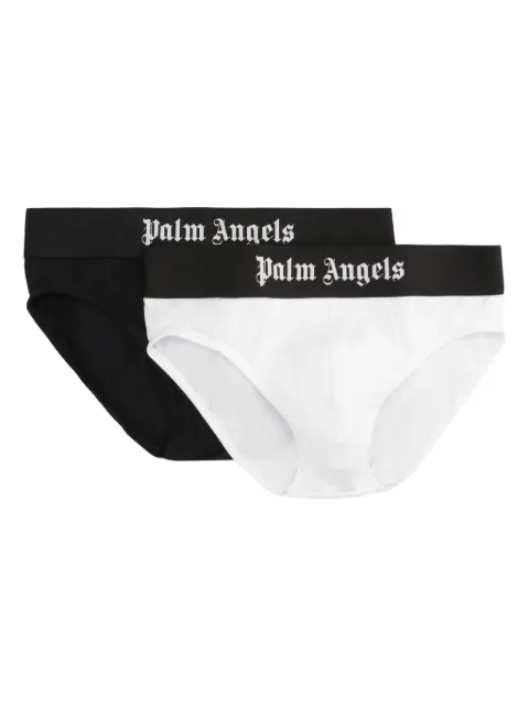 Palm Angels logo-waistband briefs (pack of two) 