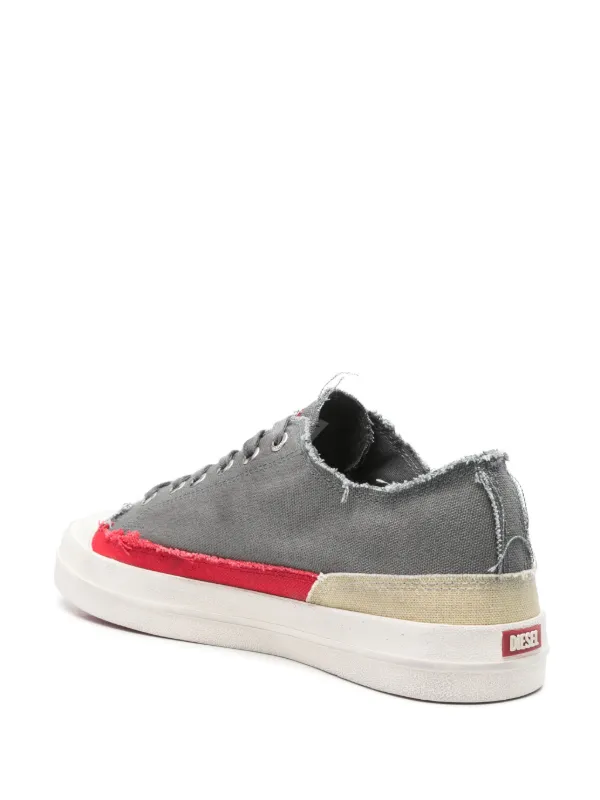 【雑誌掲載】DIESEL S-D-Verse sneakers ダメージ加工 Women's S-D-Verse-Sneakers in frayed canvas | Multicolor