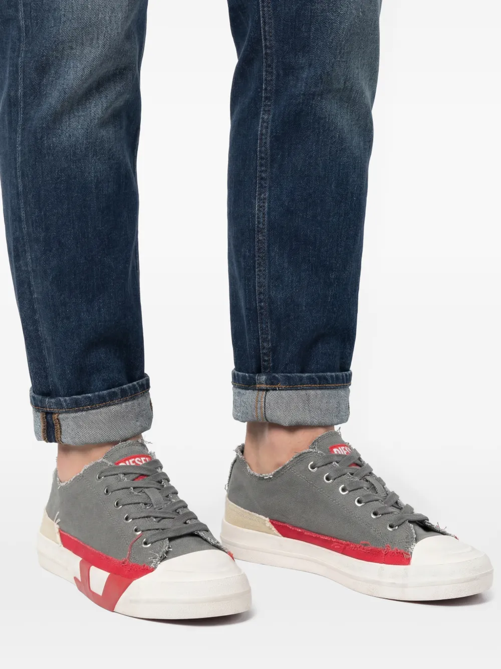Diesel S-D-Verse low-top sneakers Grijs