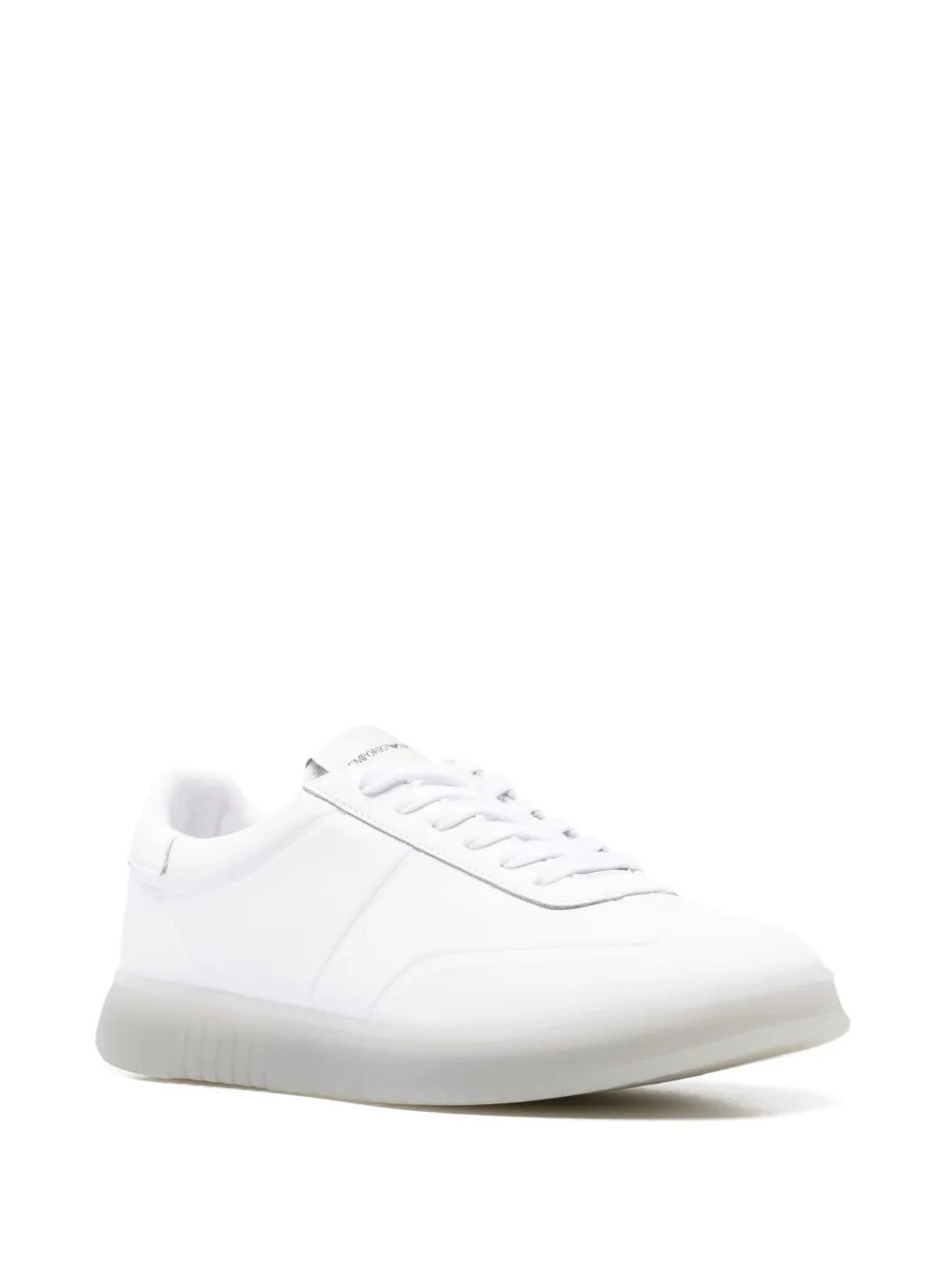 Emporio Armani Leren sneakers - Wit