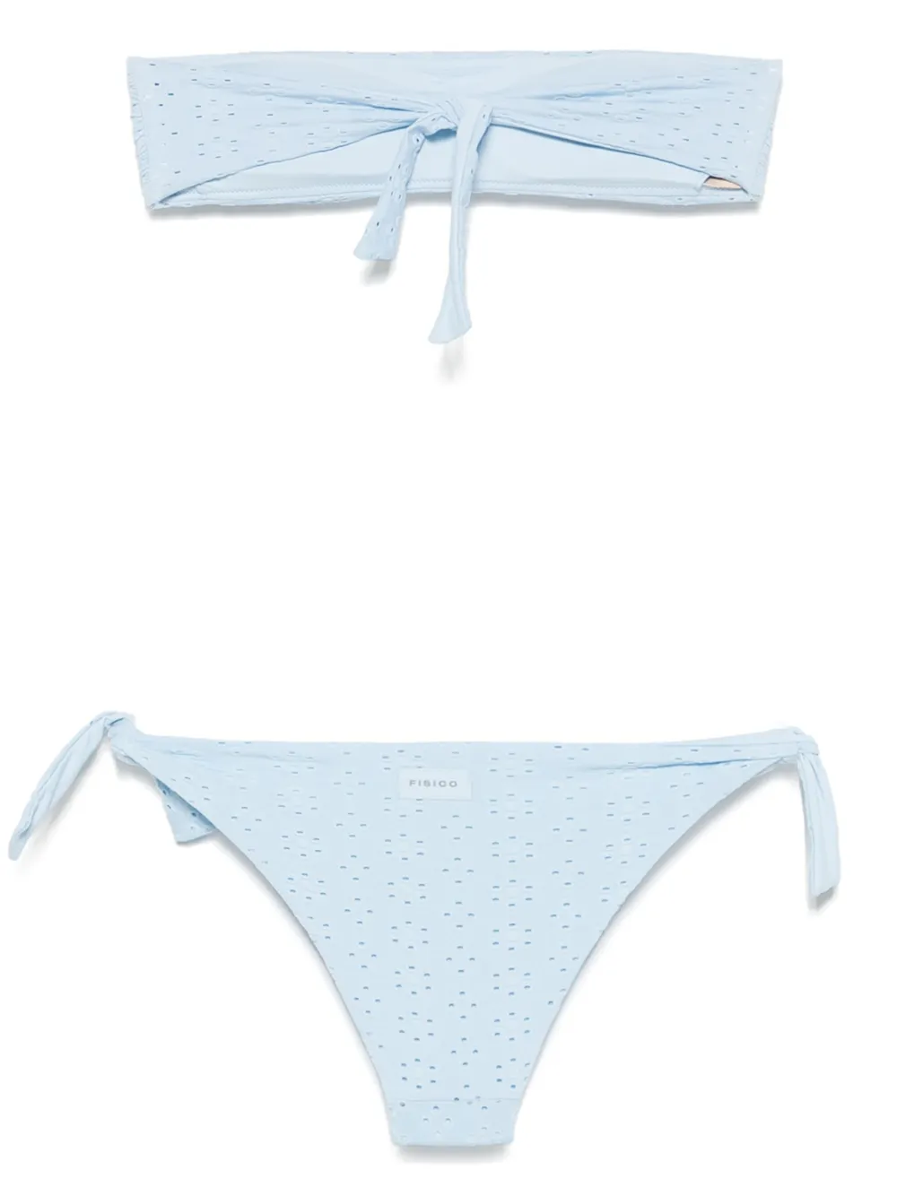 Fisico Bikini met bloemenprint Blauw