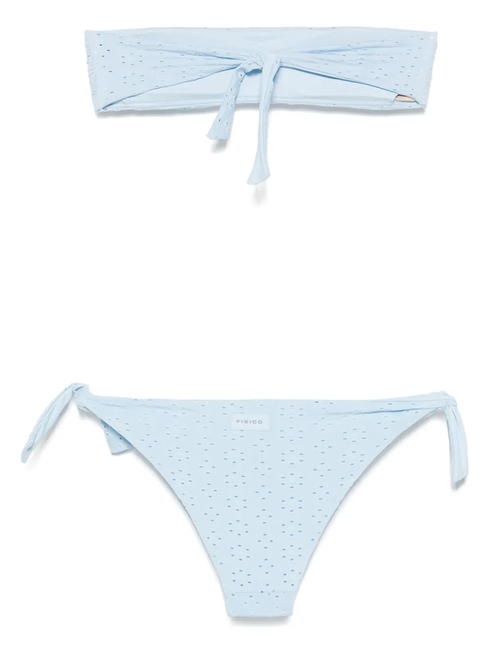 Fisico Bikini met bloemenprint - Blauw