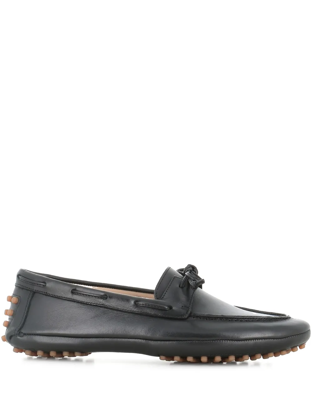 Le Monde Beryl Leren loafers Zwart