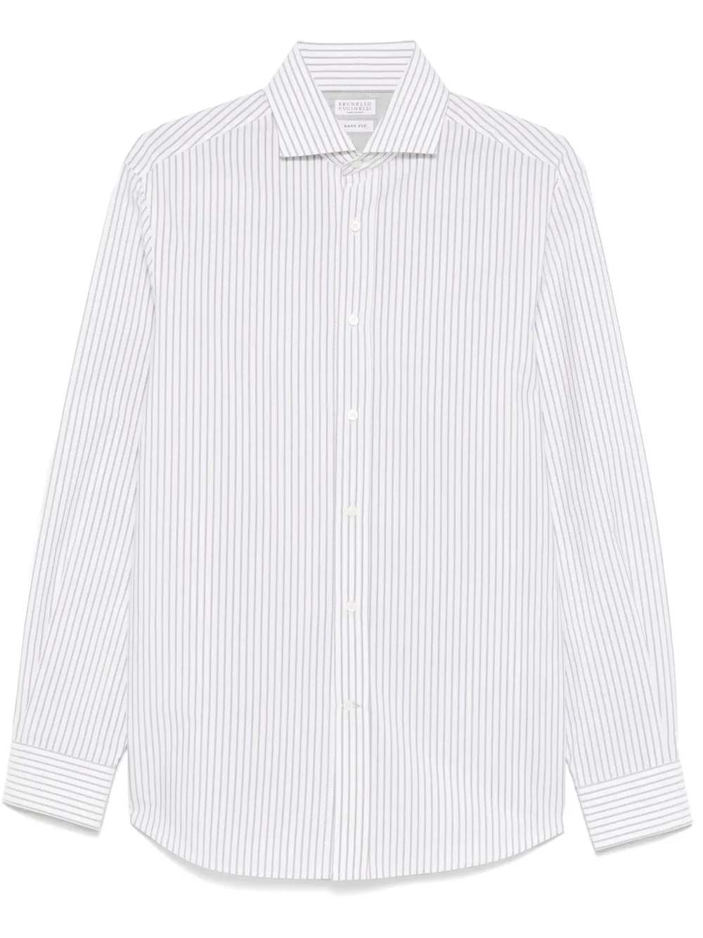 Brunello Cucinelli chemise à rayures | tons neutres | Image 1