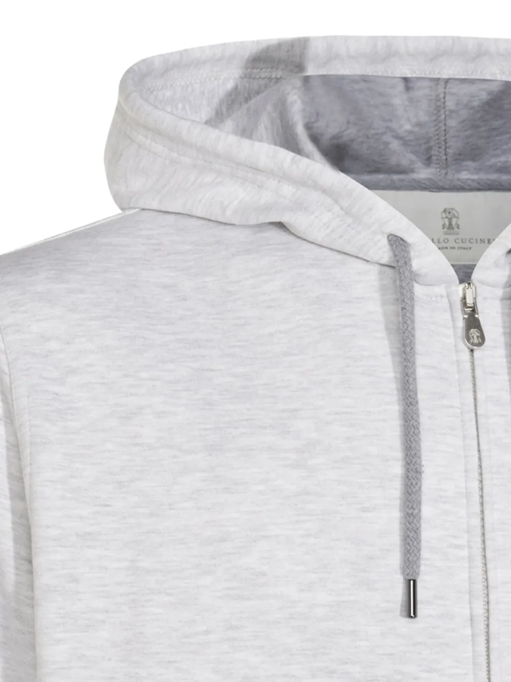 Brunello Cucinelli Hoodie met rits Grijs