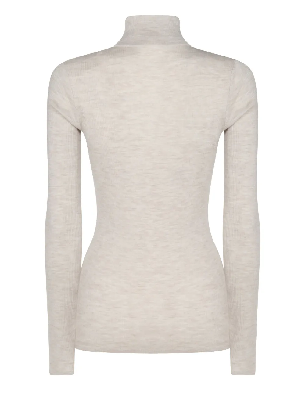 Brunello Cucinelli Monili-embellished half-zip sweater - Beige