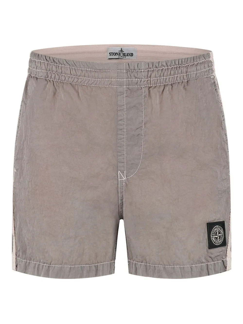 Stone Island Junior Compass-patch shorts | Grey | Image 1