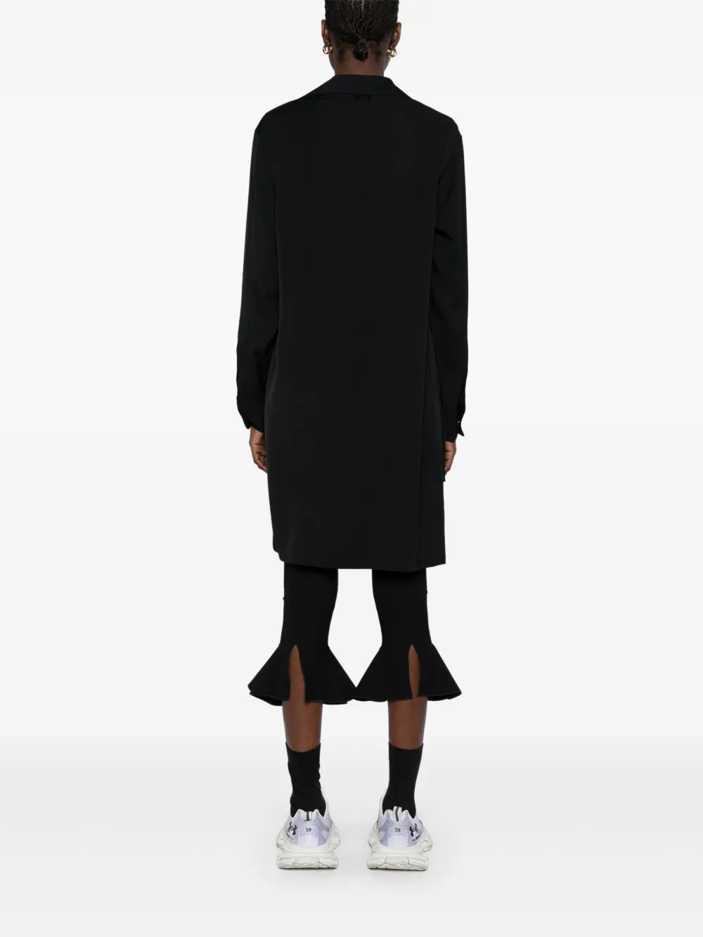 Y-3 Blouse met puntige kraag Zwart