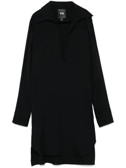 Y-3 camisa con cuello plano