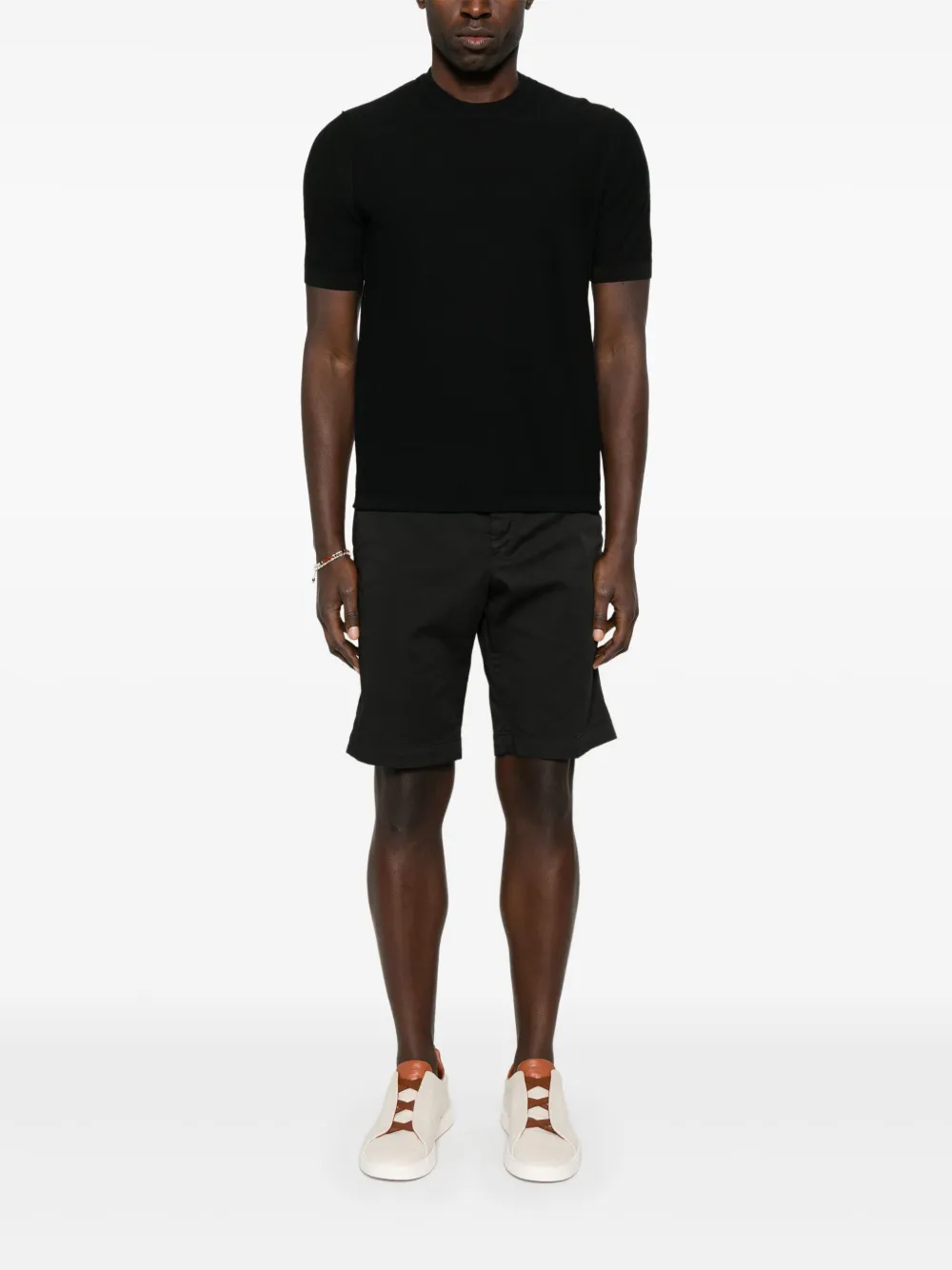 PT Torino Gabardine shorts - Zwart