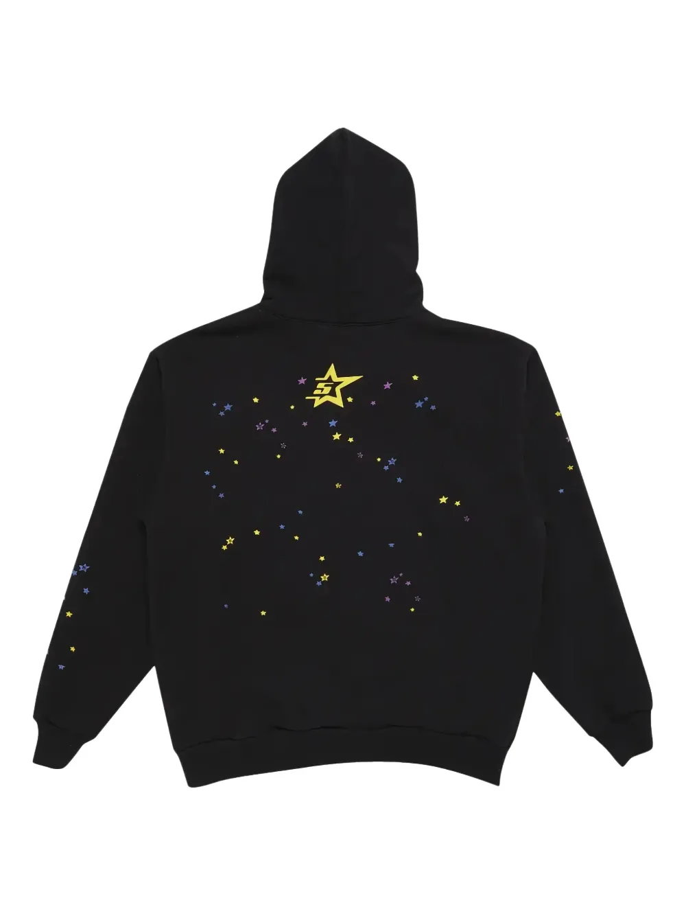 SP5DER graphic-print "Black" hoodie - Zwart