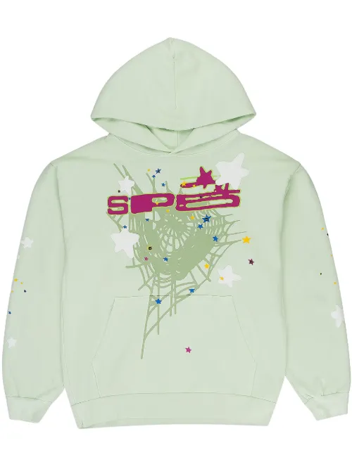 Hoodie 'Mint' à imprimé graphique - SP5DER - Modalova