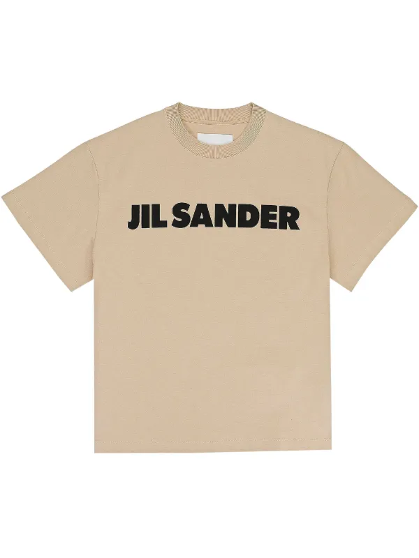【JIL SANDER】Jil Sander Logo T-Shirt Dark Sand 28813102_58235227_600.jpg