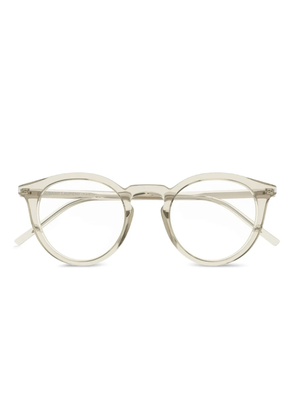 Saint Laurent Eyewear Brille mit rundem Gestell - Nude