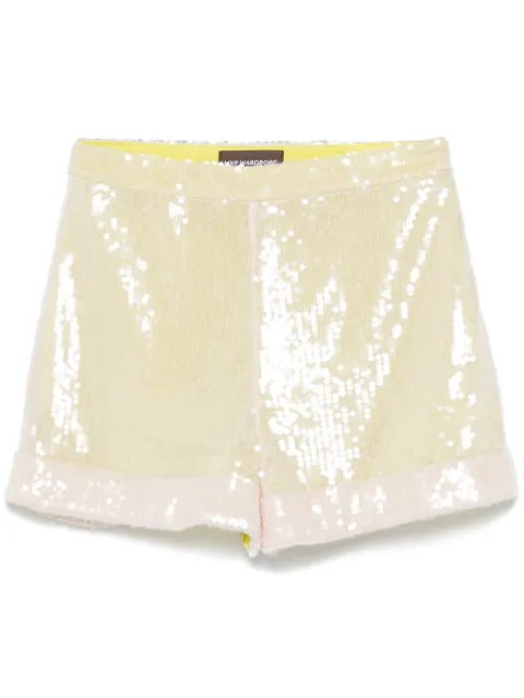 mvp wardrobe shorts con lentejuelas