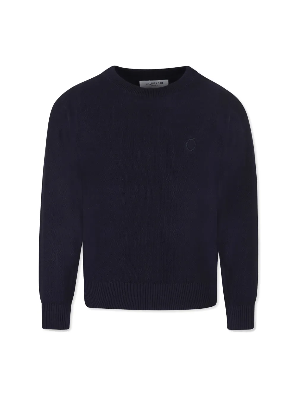 Trussardi Junior Cotton Jumper In Blau