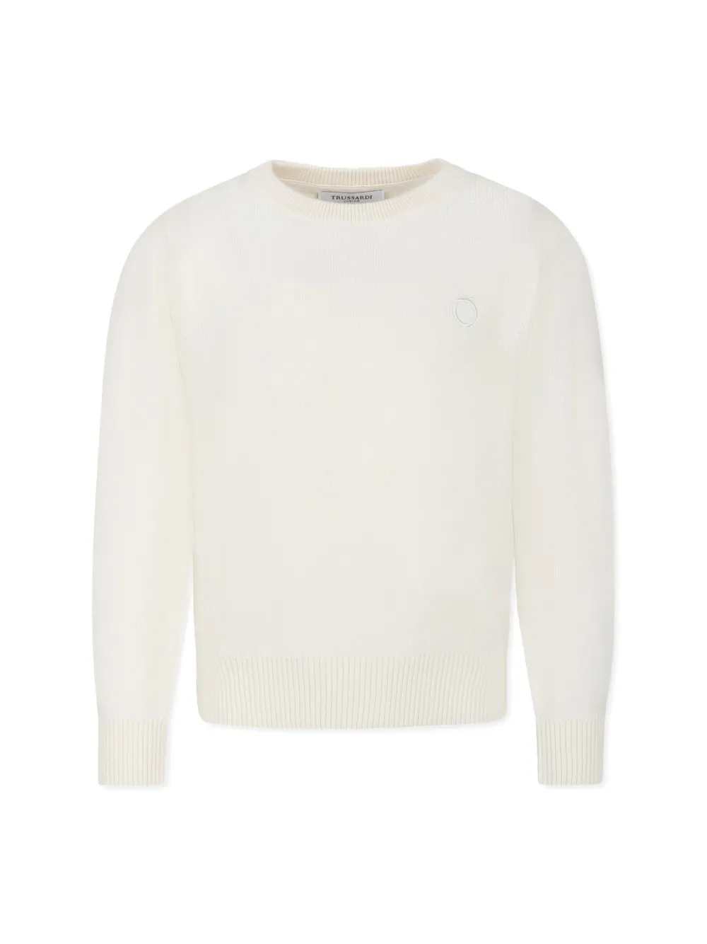 Trussardi Junior Cotton Jumper In Nude