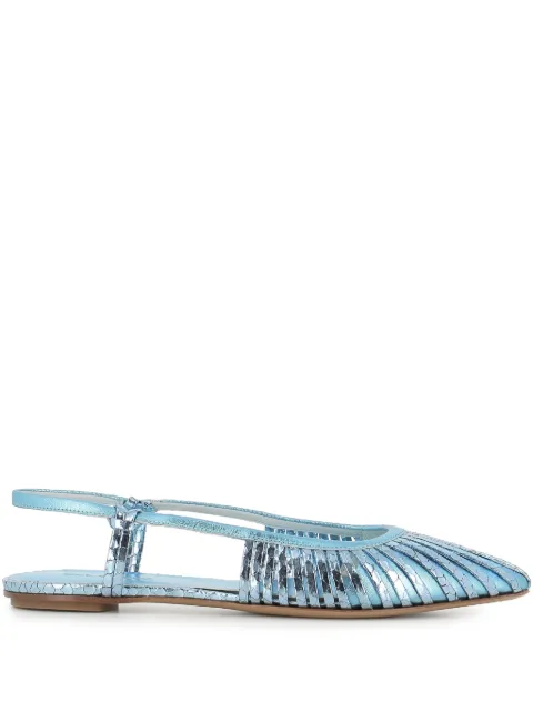 Del Carlo leather ballerina shoes