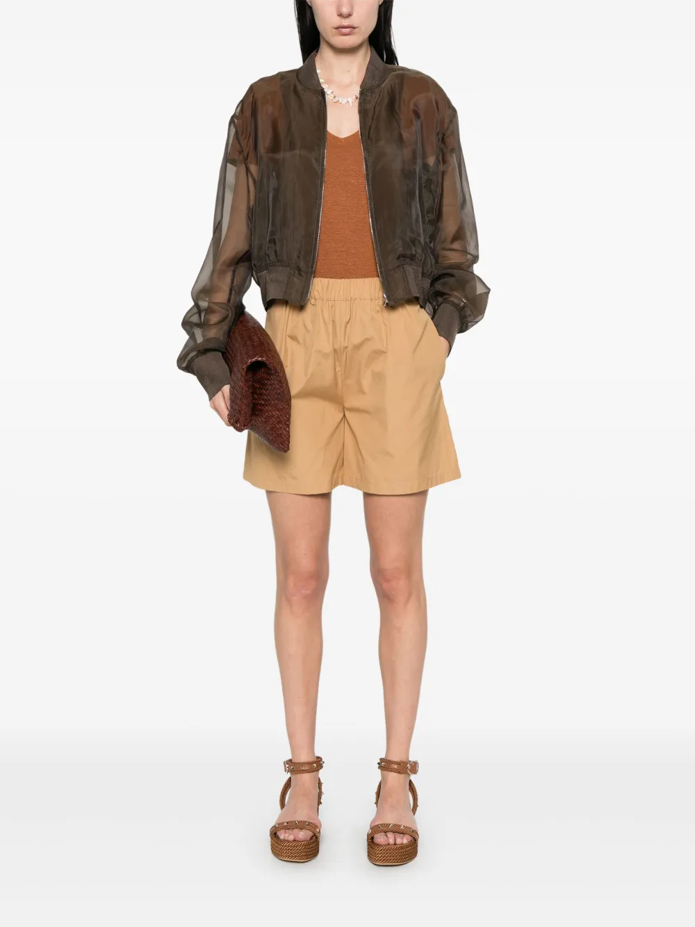 Max Mara Popeline shorts Bruin