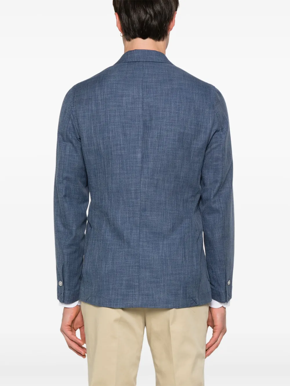 Barba Geweven blazer Blauw