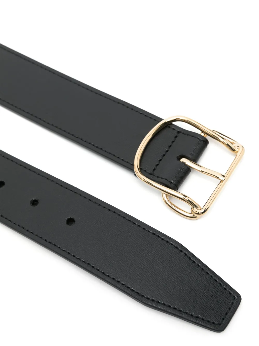 TOTEME Swirl leren riem - Zwart