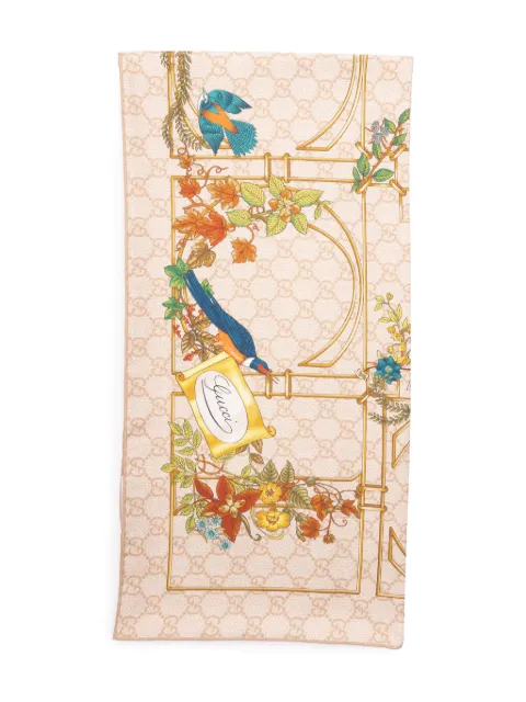 Gucci printed silk scarf
