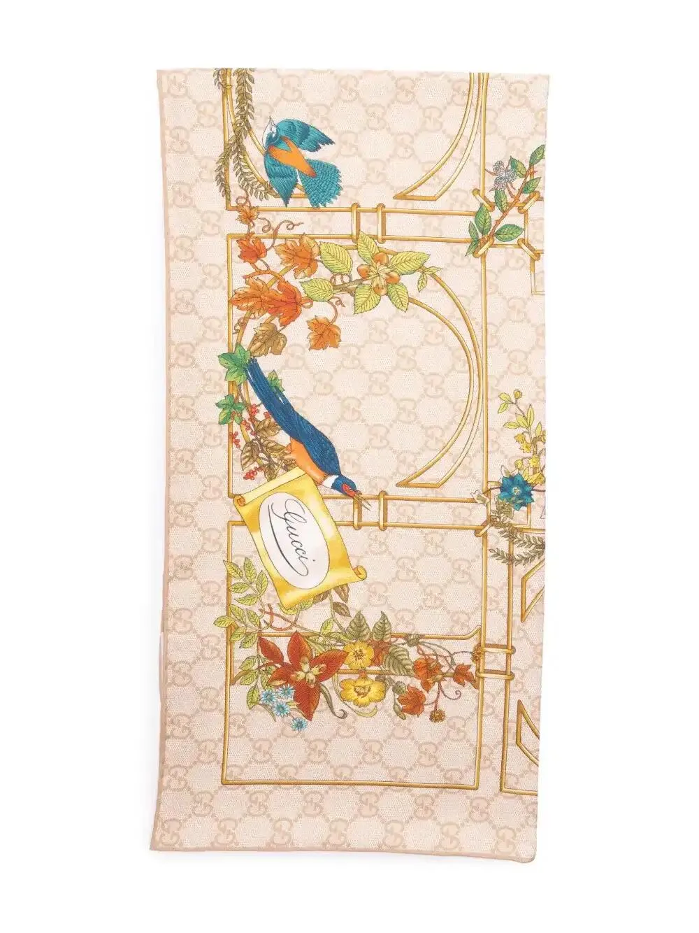 printed silk scarf