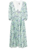 NISSA floral midi dress - Green