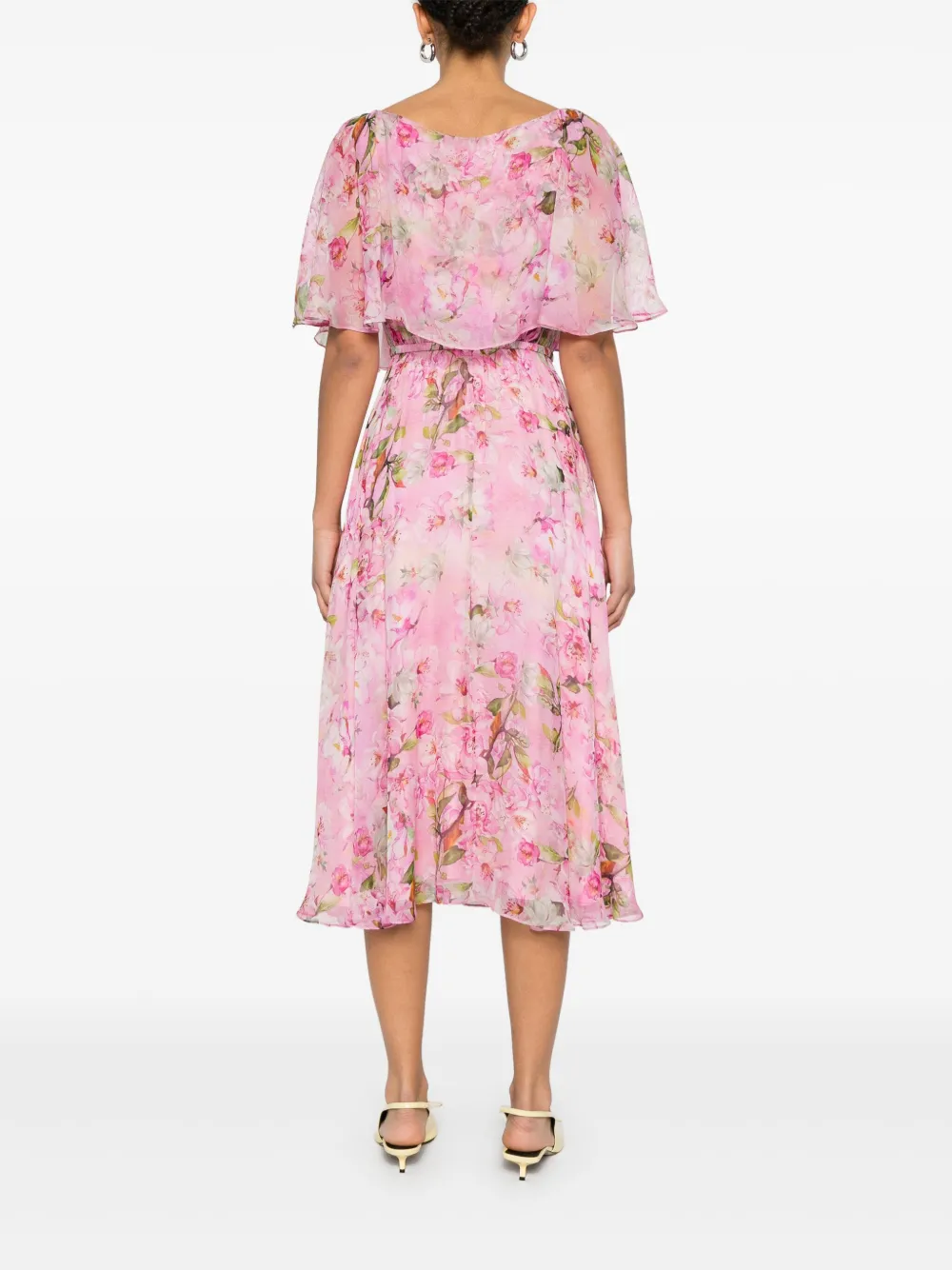NISSA Midi-jurk met bloemenprint Roze