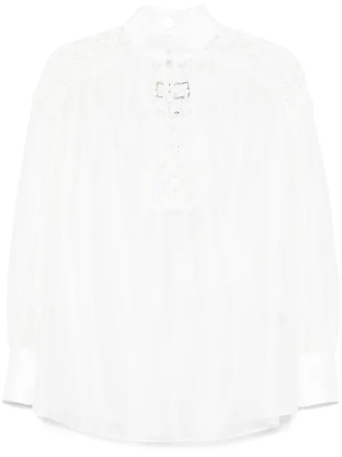 NISSA lace-detailed blouse