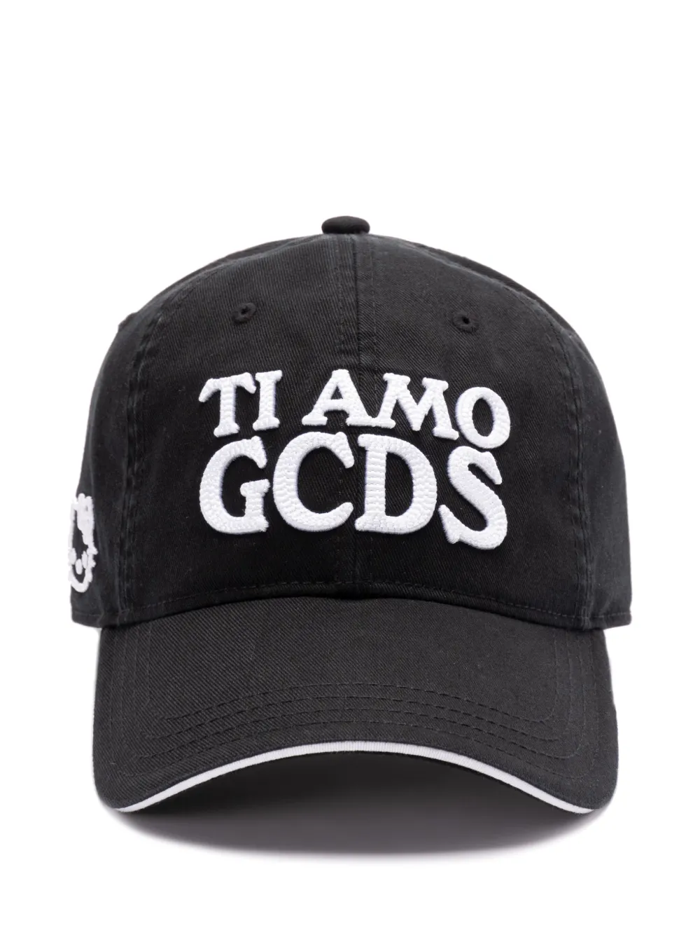 GCDS logo-embroidered cap | Black | Image 1