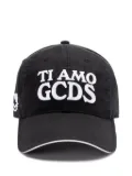 GCDS logo-embroidered cap - Black