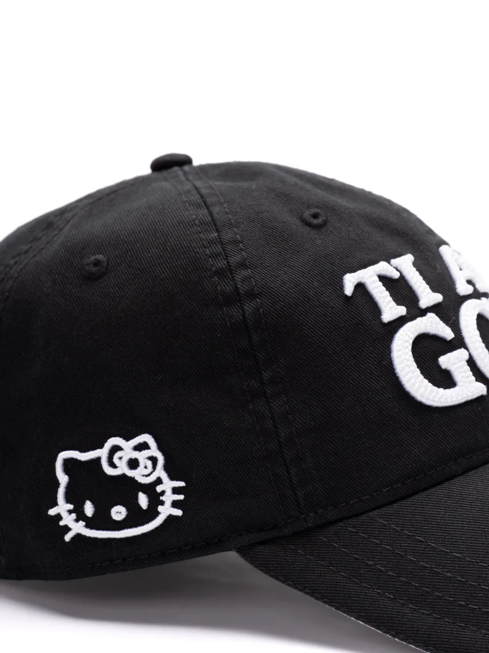 GCDS Pet met geborduurd logo Zwart