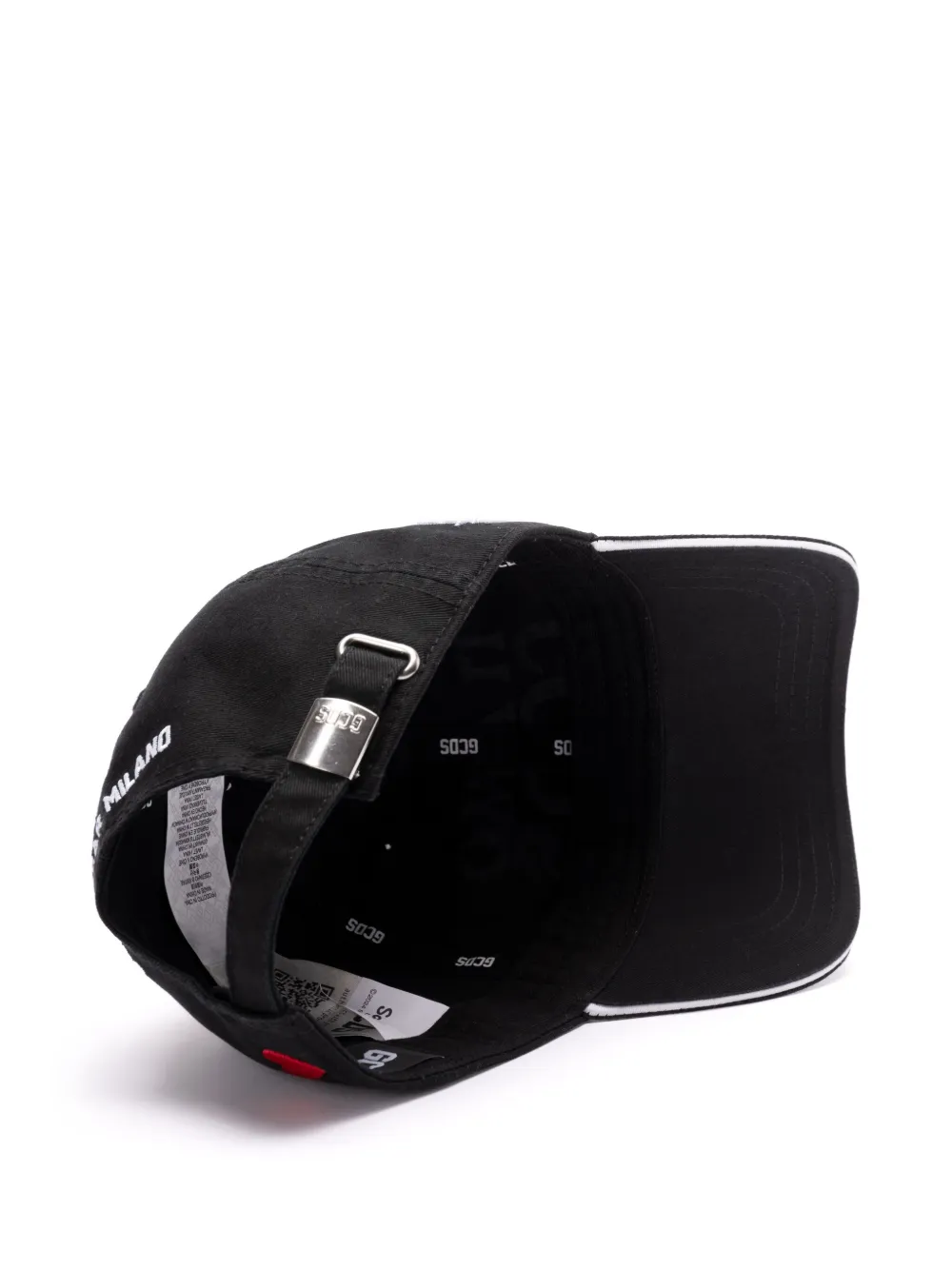 GCDS Pet met geborduurd logo Zwart