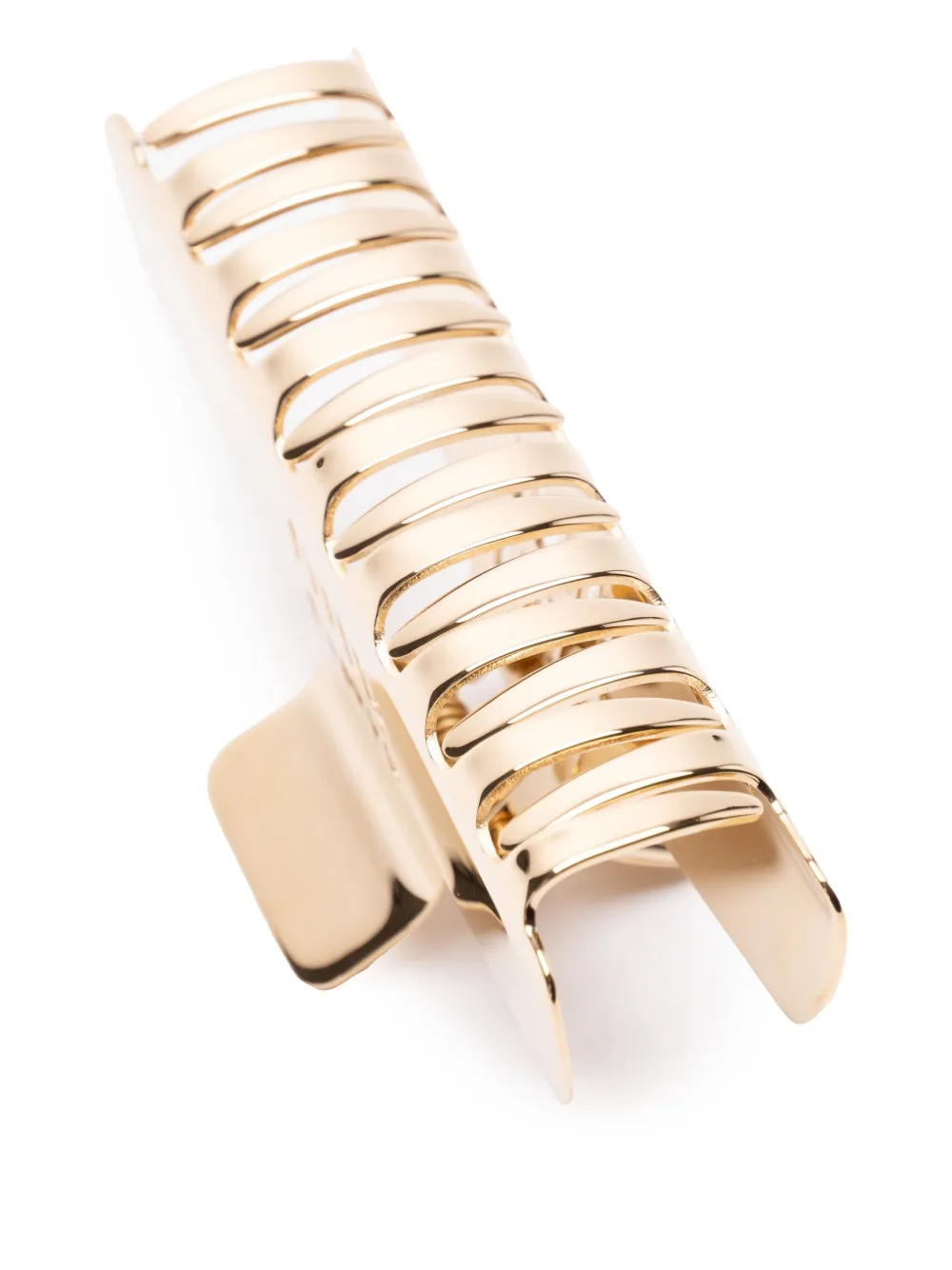 Miu Haarclip met logo-reliëf Goud