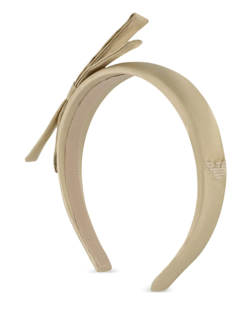 Emporio Armani Kids embossed-logo hairband - Goud